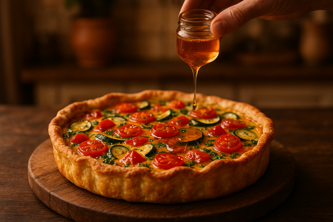 Gemüse Quiche mit HEISSEM HONIG